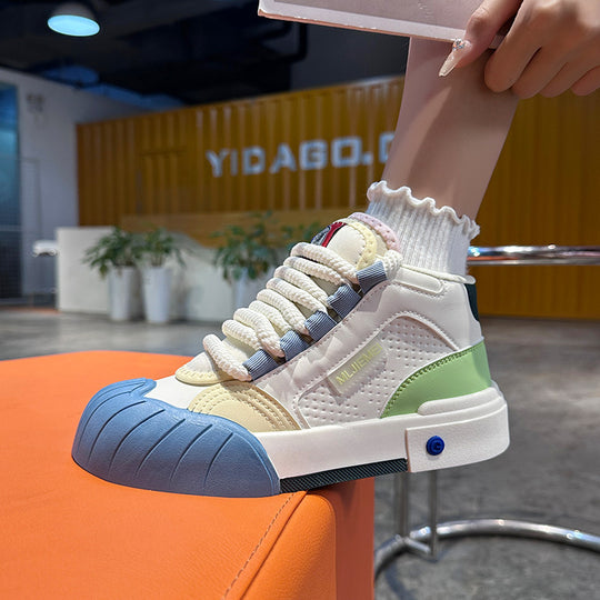 Damen Sportliche Sneaker mit atmungsaktiver Obermaterialstruktur und rutschfester Sohle EB