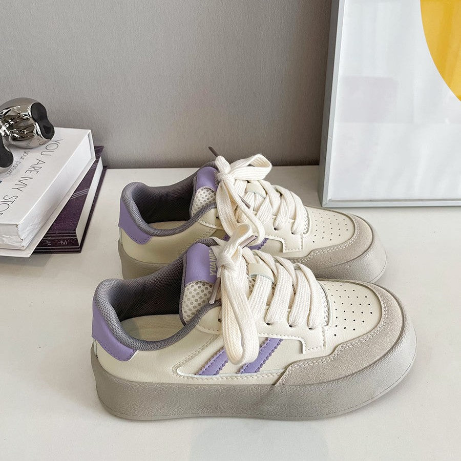 Damen Sportliche Sneakers mit dickem Profil und atmungsaktiver Obermaterialkombination EB