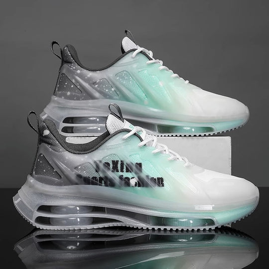 Damen Sportliche Sneakers mit transparentem Obermaterial und LED-Beleuchtung EB