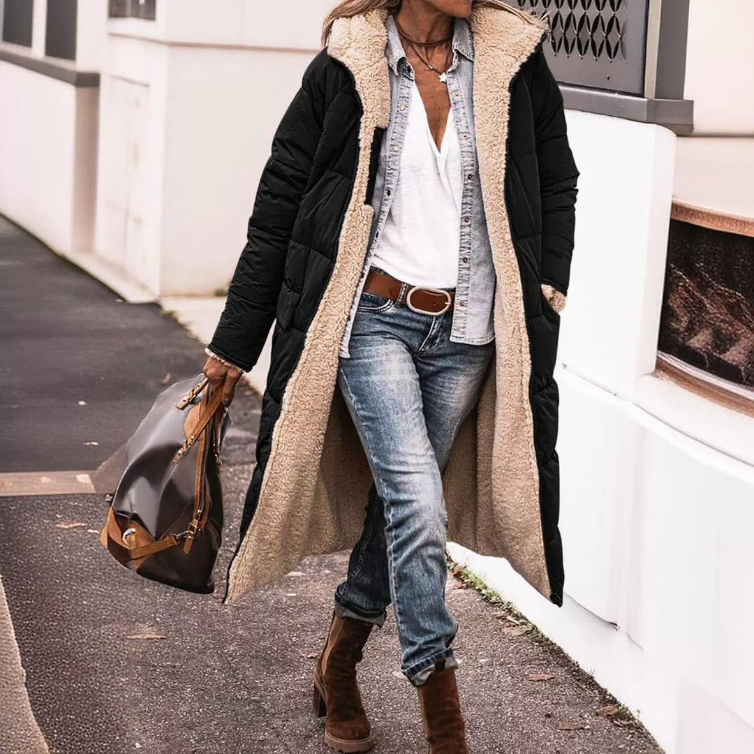 EB | Wendejacke mit Kapuze In Knielanger Form