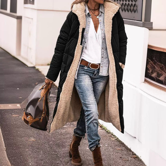 EB | Wendejacke mit Kapuze In Knielanger Form