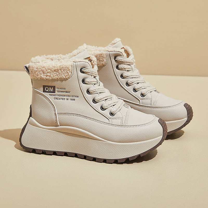 Damen Urbanen Winterstiefel mit weichem Futter und rutschfester Sohle EB