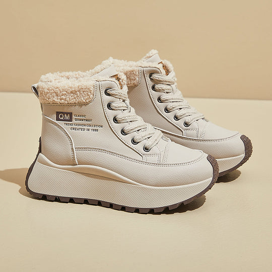 Damen Urbanen Winterstiefel mit weichem Futter und rutschfester Sohle EB