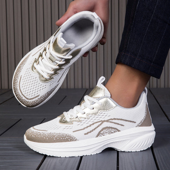 Damen Sportliche Laufschuhe mit atmungsaktiver Mesh-Oberfläche und flexibler Dämpfung EB