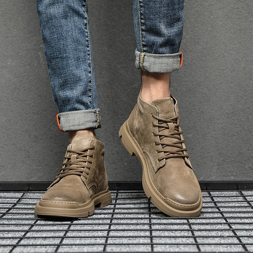 Herren modische Stiefel mit rutschfester Sohle und atmungsaktivem Obermaterial EB