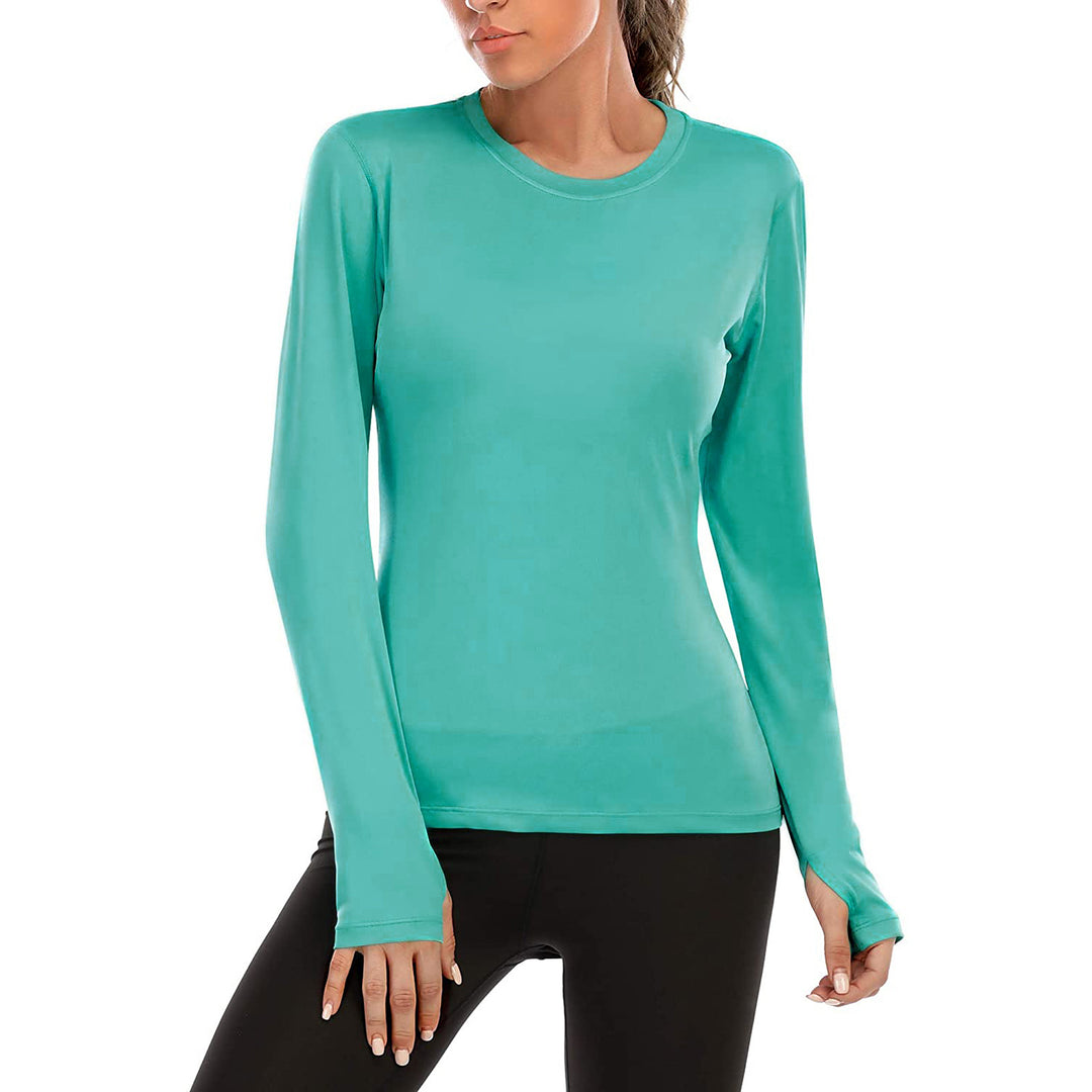 Damen Funktionslongsleeve mit feuchtigkeitsableitendem Material EB