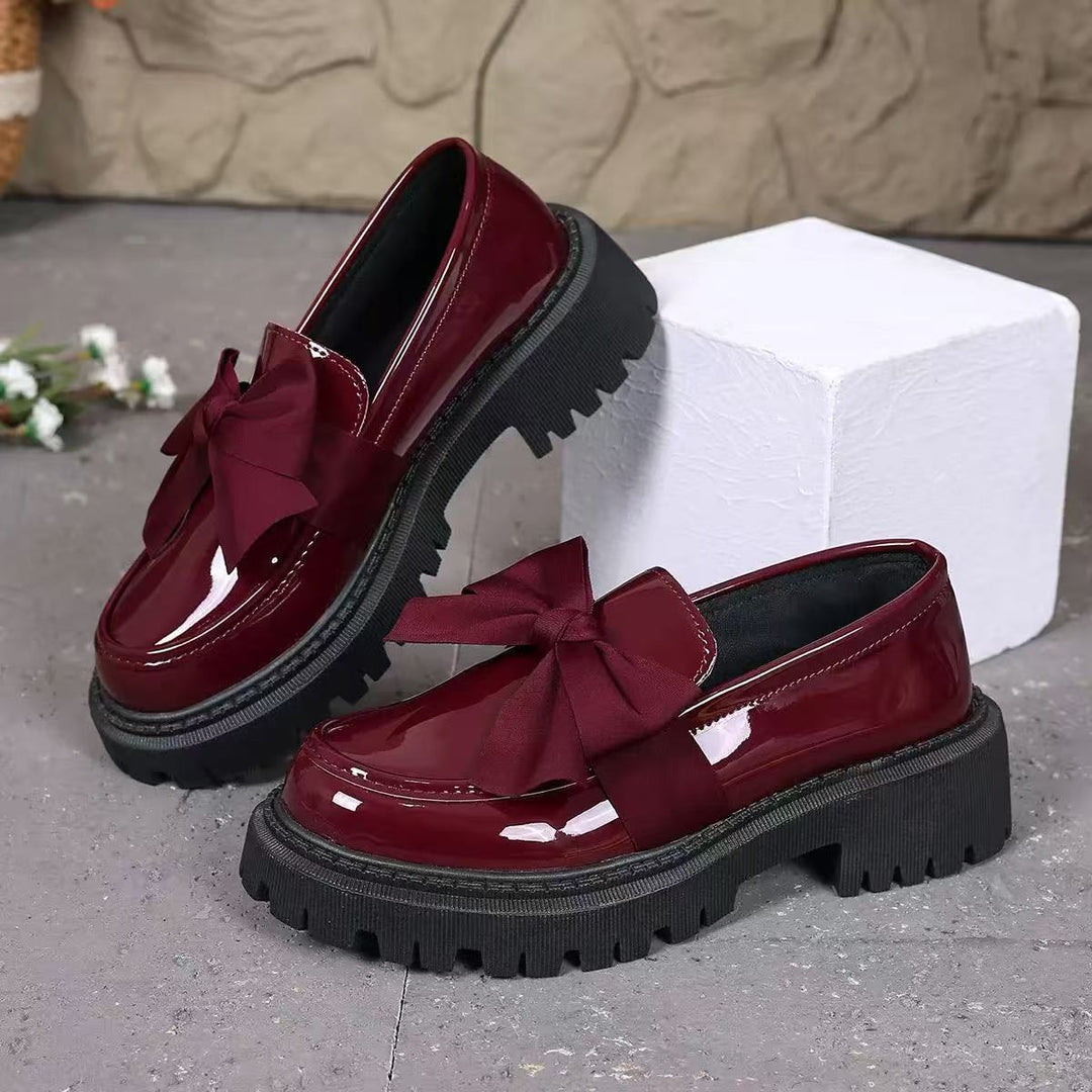 Damen Elegante Schnürschuhe mit modischem Schleifendesign EB