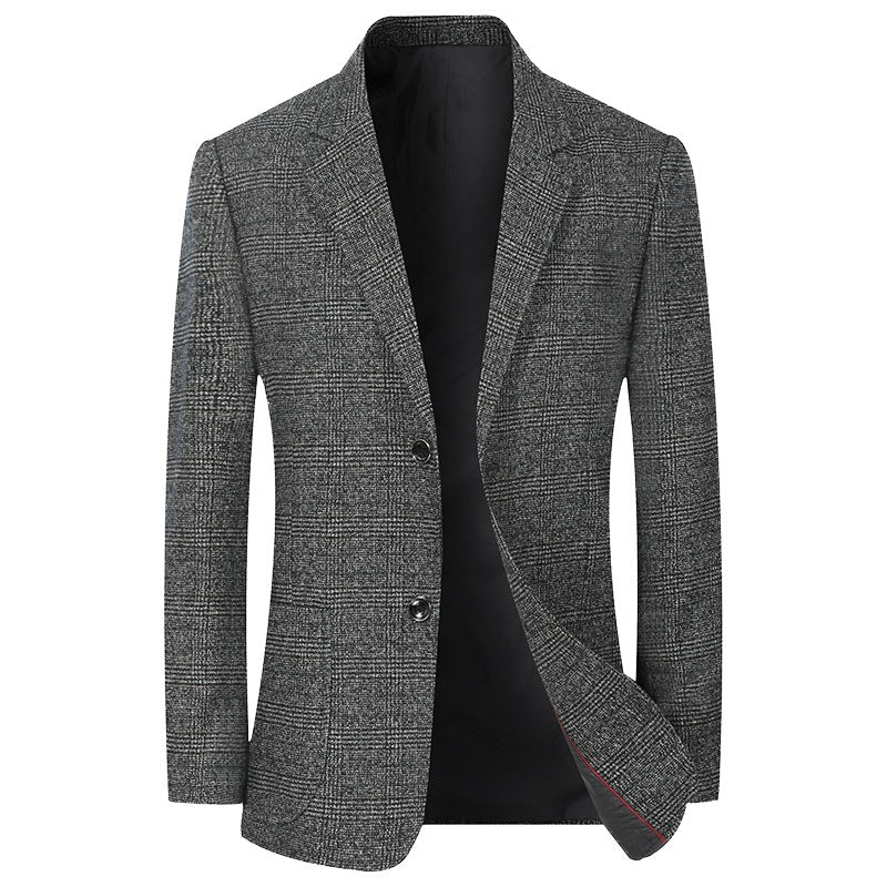 Herren Business-Casual Sakko mit Glencheck und leichtem Stretch EB