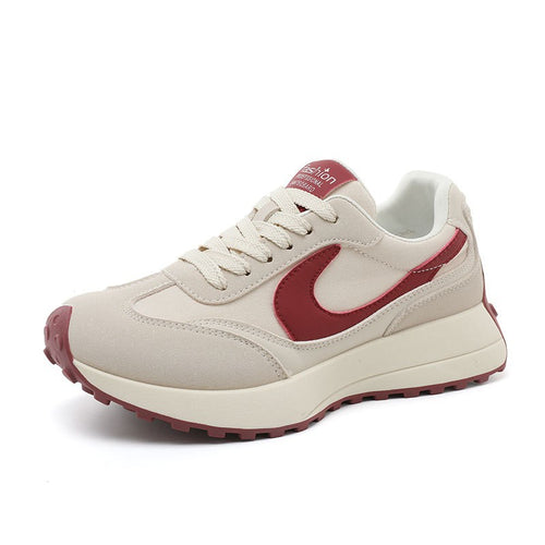 Damen sportliche Sneakers mit atmungsaktivem Obermaterial und dämpfender Sohle EB
