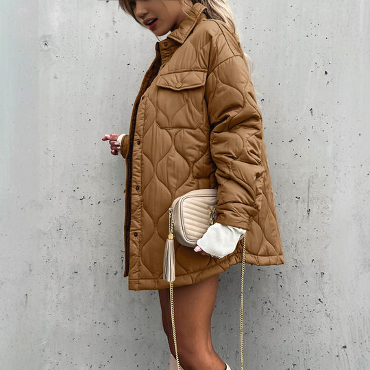 Damen Steppjacke im lässigen Oversized-Stil EB