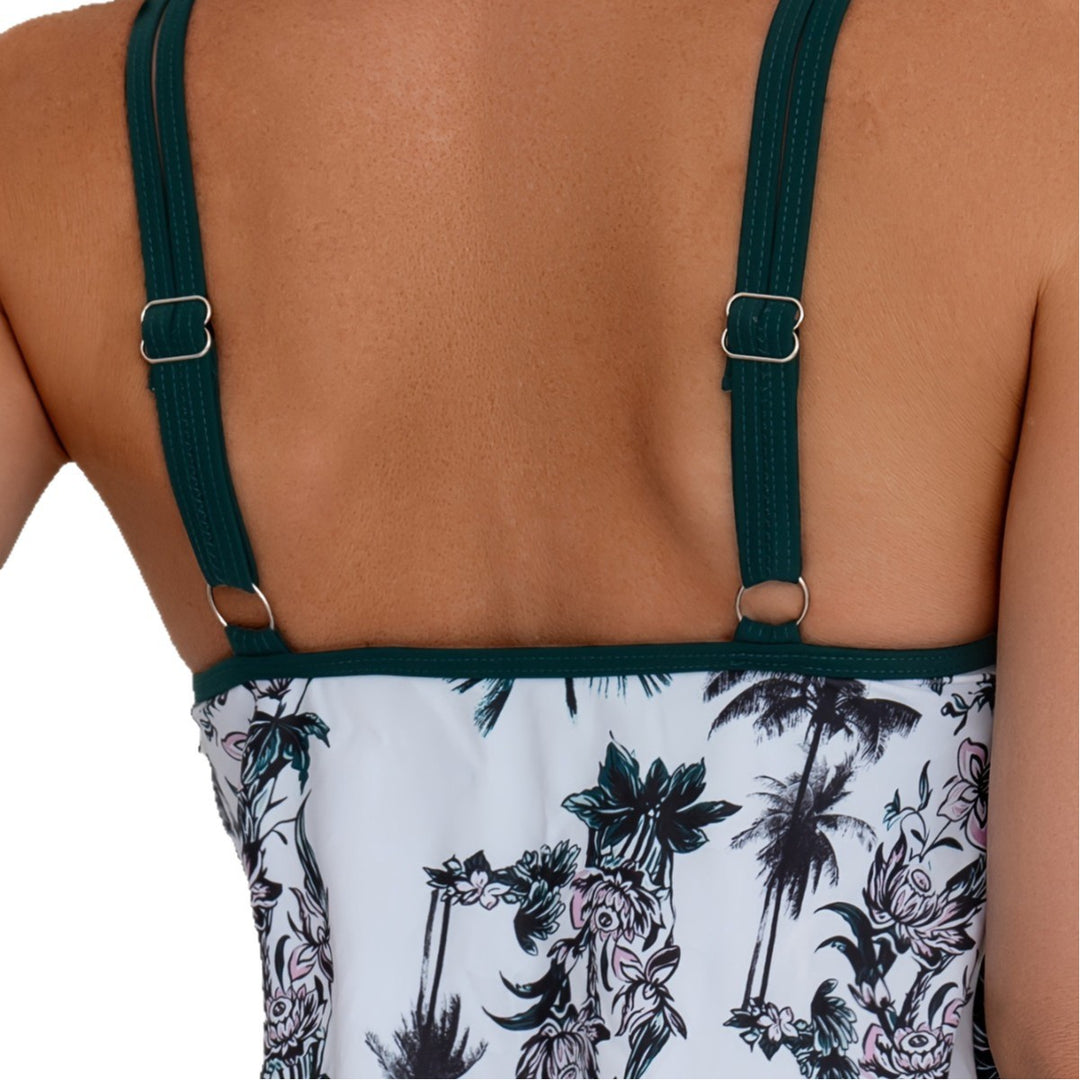 Damen Tankini mit elegantem Schnitt und floralem Design EB