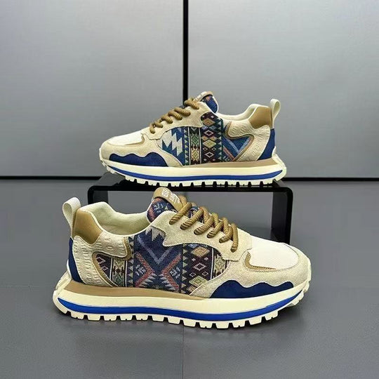 Damen Sportliche Sneaker mit einzigartigem geometrischen Design und dämpfender Sohle EB