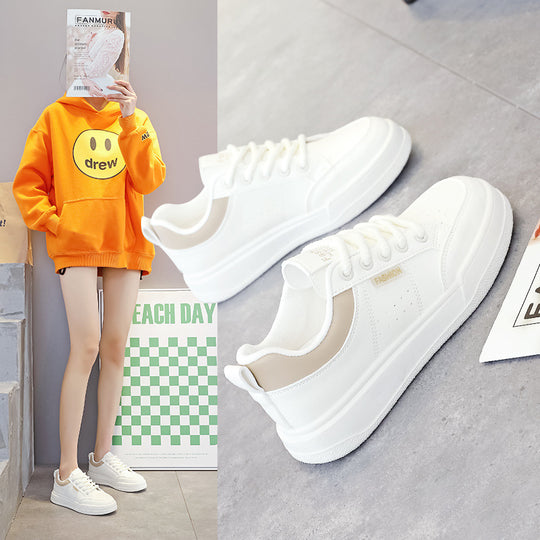 Damen Modische Sneaker mit strapazierfähigem Obermaterial und luftiger Sohle EB