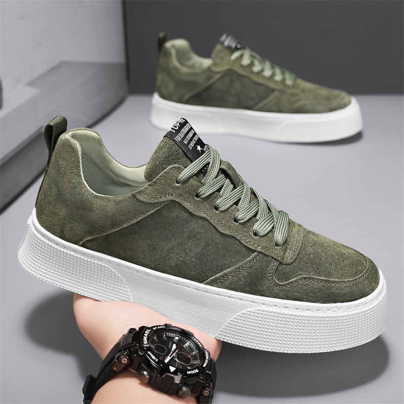 Damen Sportliche Veloursledersneaker mit dämpfender Sohle EB