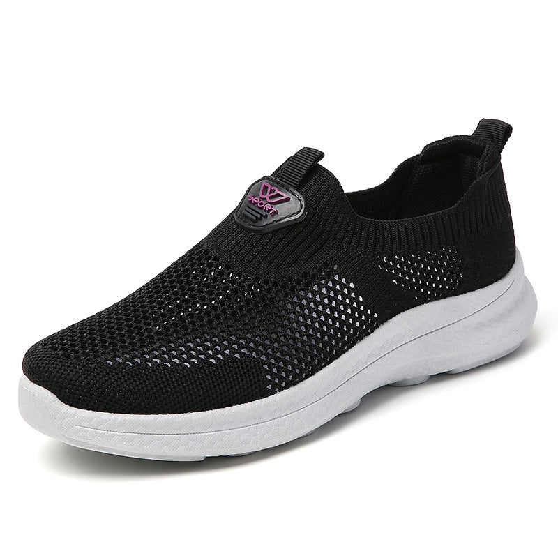 Damen Atmungsaktive Slip-On Sneakers mit flexiblem Obermaterial EB