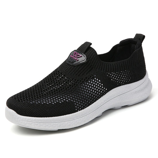 Damen Atmungsaktive Slip-On Sneakers mit flexiblem Obermaterial EB