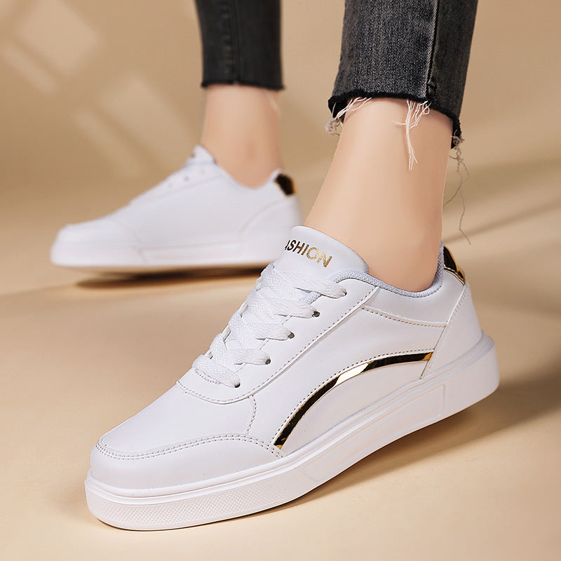 Damen Sneakers aus leichtem Kunstleder mit sportlichem Design EB