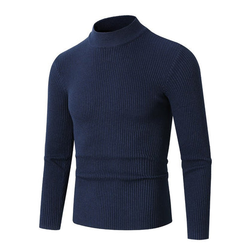 Herren Rollkragenpullover aus hochwertiger Rippenstruktur R&B