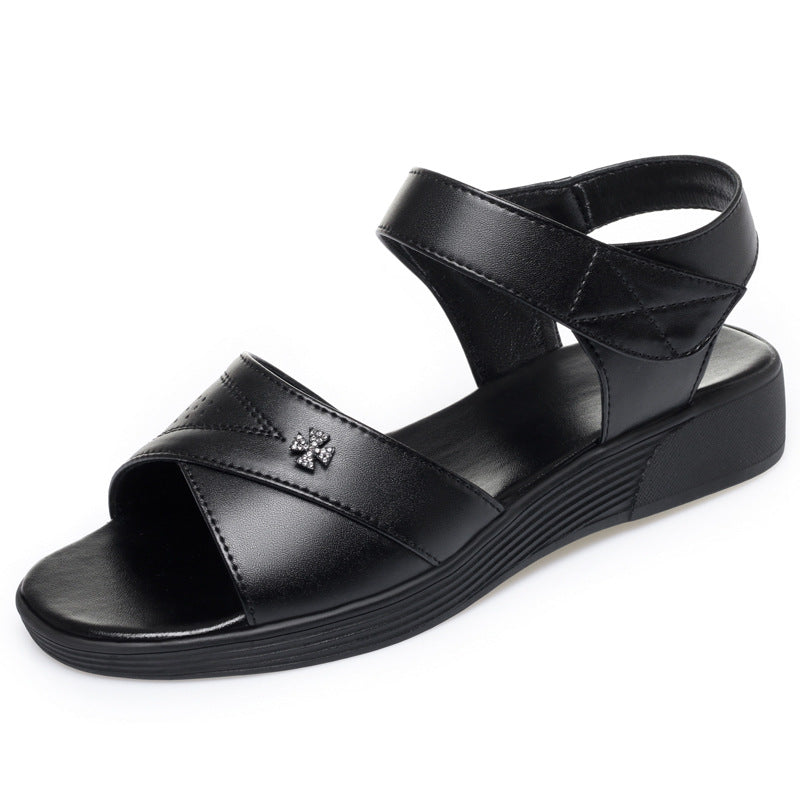 Damen Komfortable Sandalen mit stylishen Riemen EB