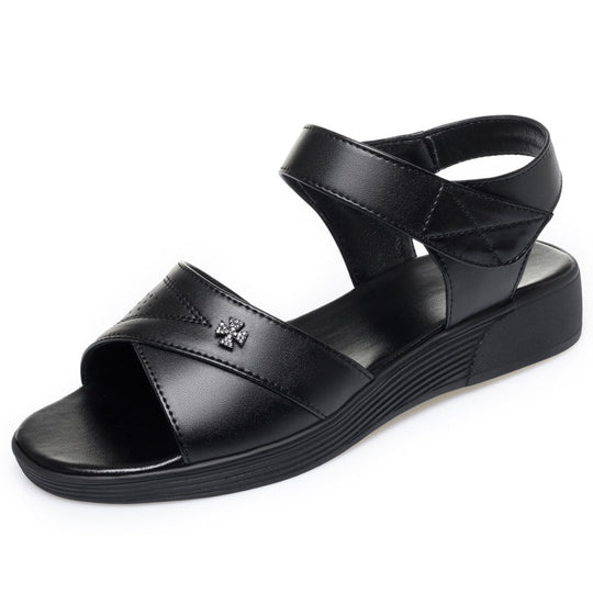 Damen Komfortable Sandalen mit stylishen Riemen EB