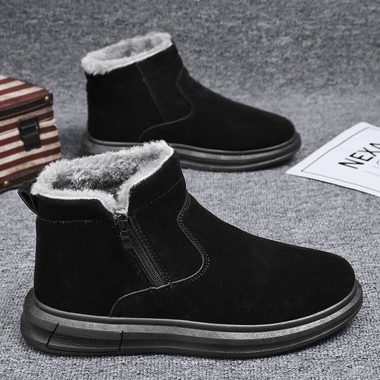 Damen Modische Winterboots mit isolierendem Innenfutter und leichtem Reißverschluss EB