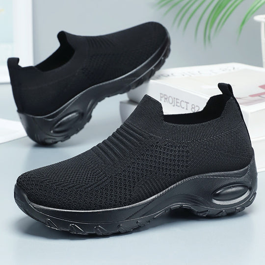 Damen Atmungsaktive Strick-Sneaker mit flexiblem Sohlenkomfort EB