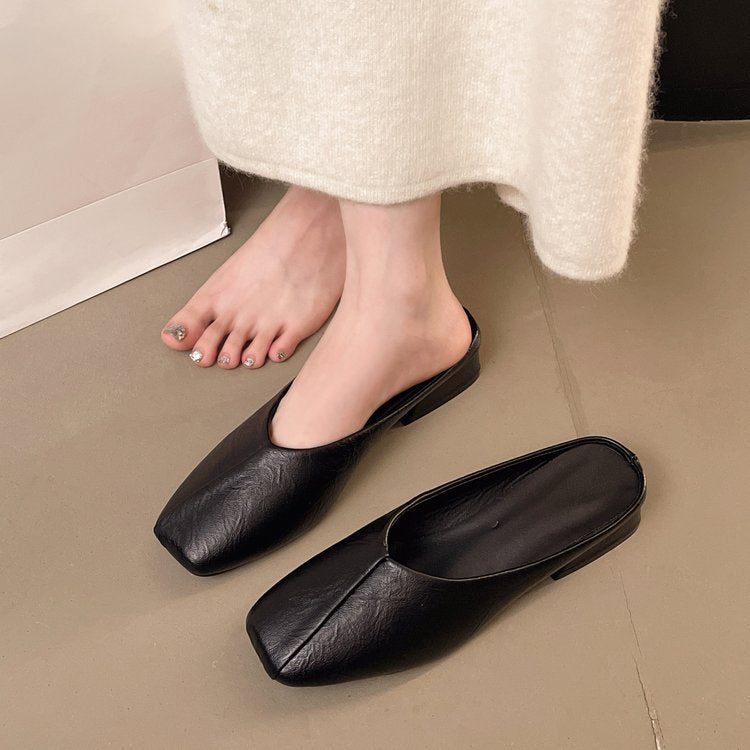 Damen elegante Mules mit modernem spitz zulaufendem Design EB
