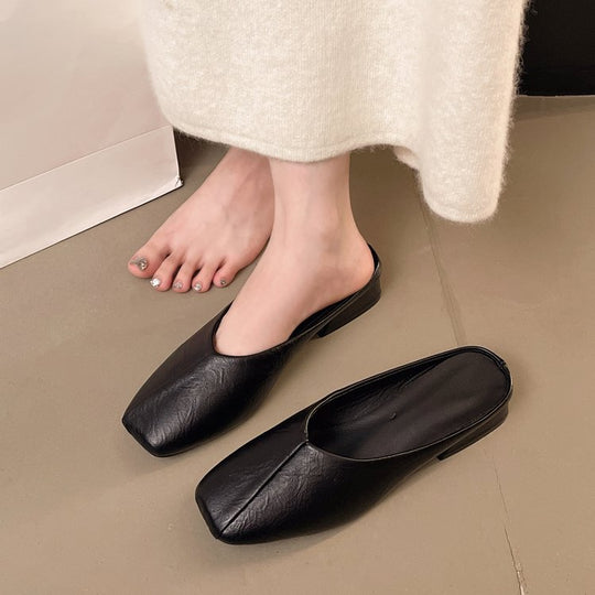 Damen elegante Mules mit modernem spitz zulaufendem Design EB