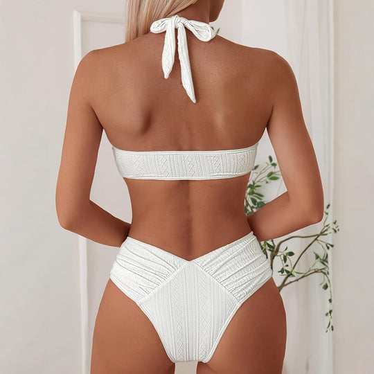Damen Bandeau-Bikini mit innovativem Wickel-Design und figurschmeichelndem Schnitt EB