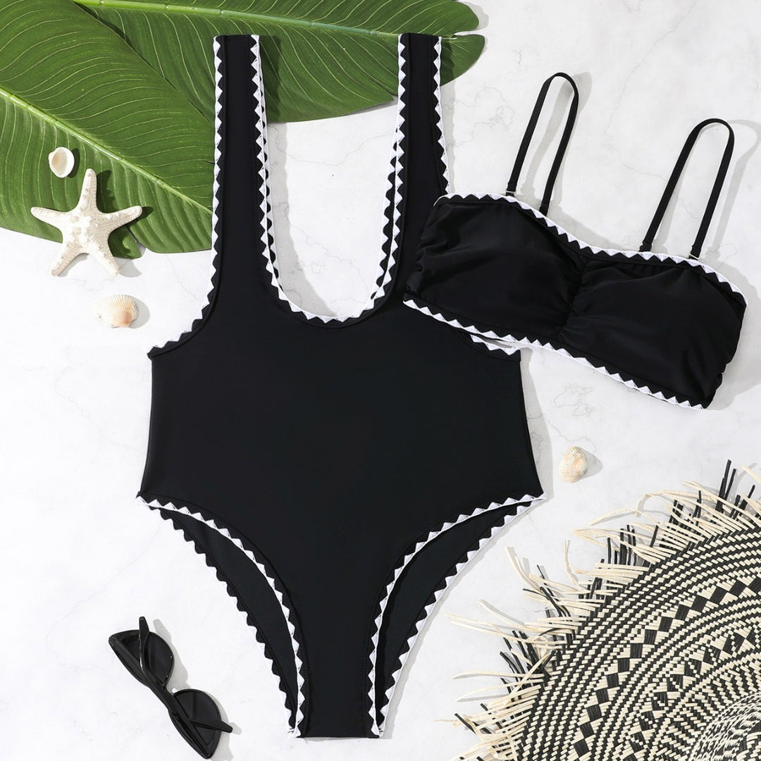 Damen Eleganter Cut-Out Badeanzug mit modischem Design EB