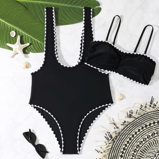 Damen Eleganter Cut-Out Badeanzug mit modischem Design EB
