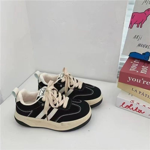 Damen modische Sneakers mit strapazierfähigem Obermaterial und rutschfester Sohle EB