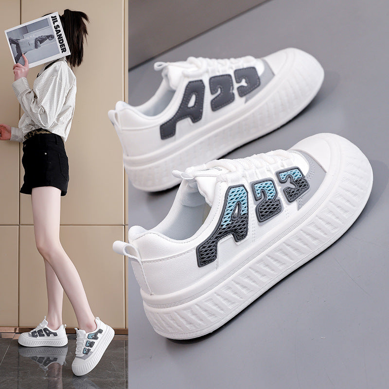 Damen modische Plateau Sneakers mit einzigartigem Design und bequemer Dämpfung EB