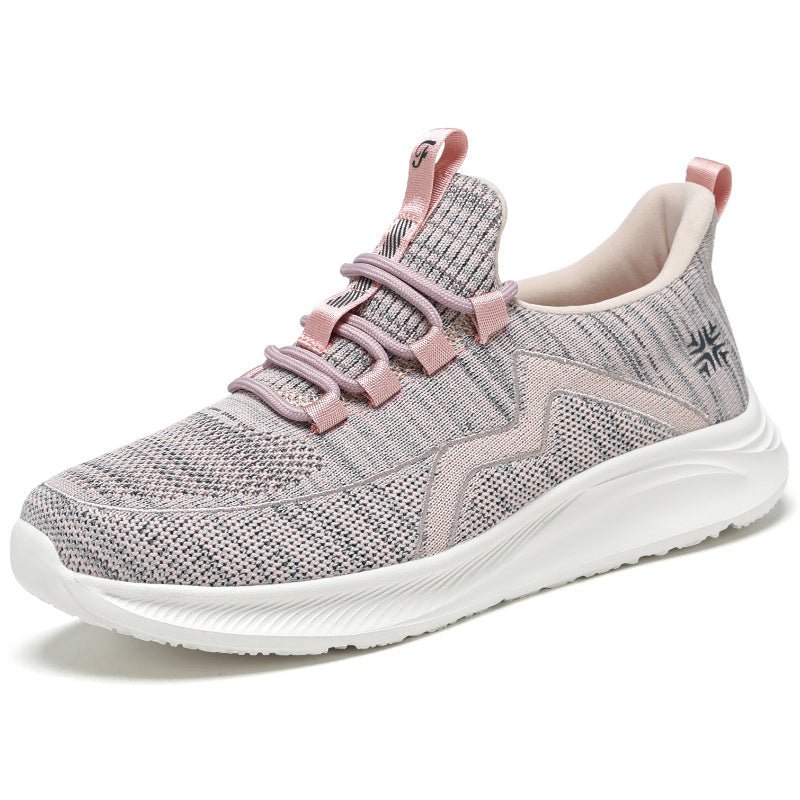 Damen Sportliche Sneakers mit atmungsaktive Netzkonstruktion und dämpfender Sohle EB