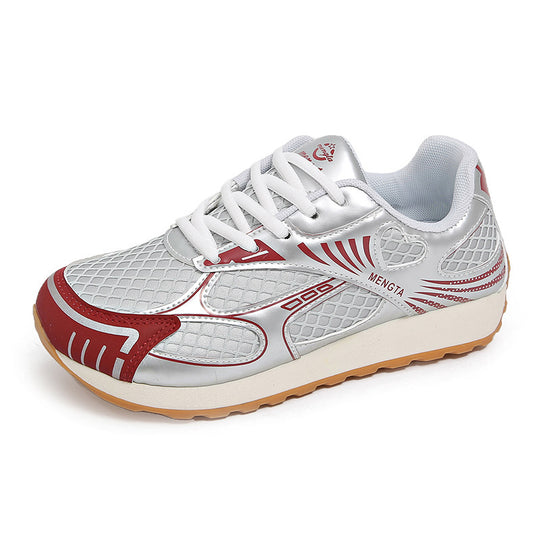 Damen Sportliche Sneakers mit atmungsaktivem Netzoberteil und flexibler Laufsohle EB