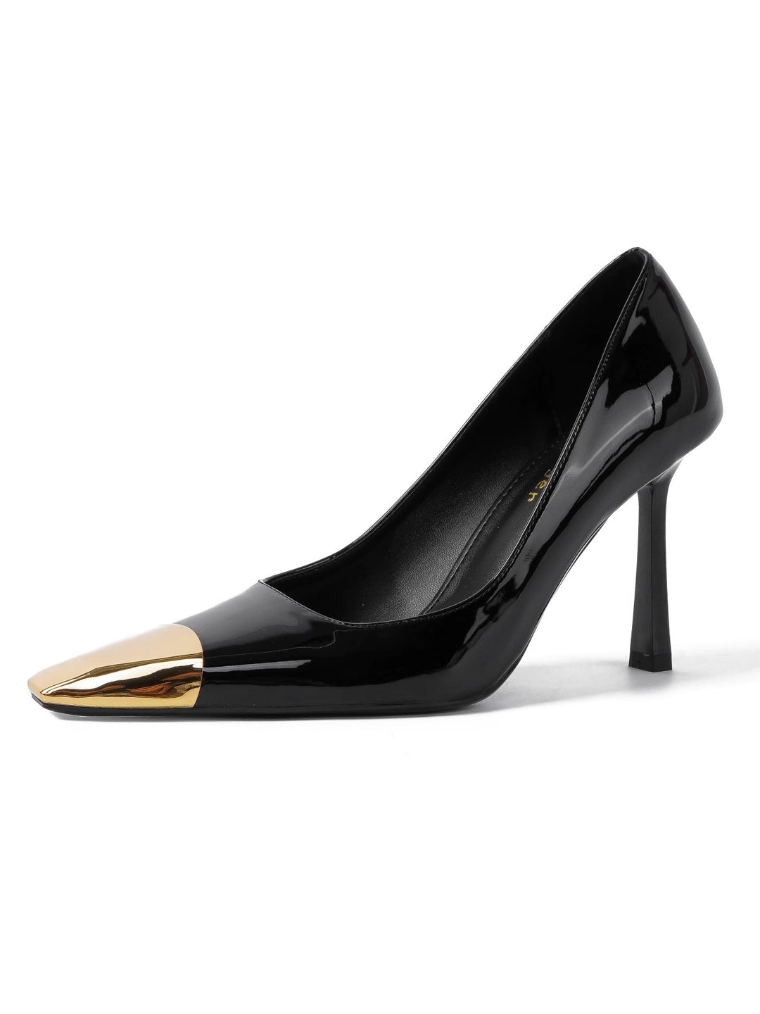 Damen Slingback-Pumps mit markantem Leopardenmuster und goldenem Zehenbereich EB