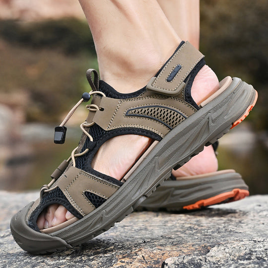 Herren Outdoor Trekking-Sandalen mit verstellbarem Schnellverschluss EB
