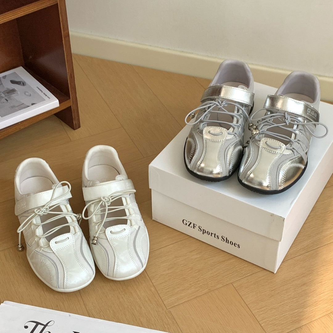 Damen Freizeitschuhe mit elastischen Schnürdetails und atmungsaktiver Sohle EB