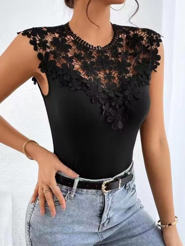 Damen Lace Bodysuit mit eleganter Applikation EB