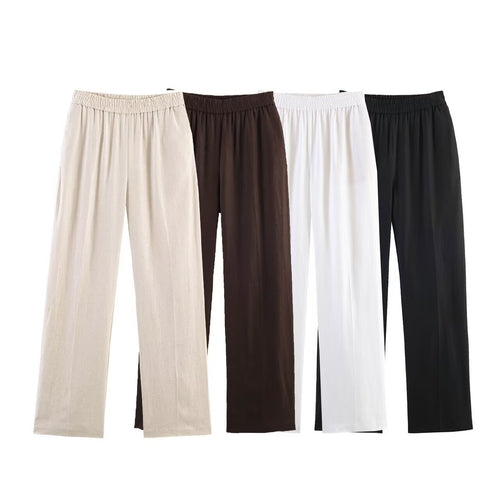 Damen elegante lockere Culotte mit elastischem Bund EB
