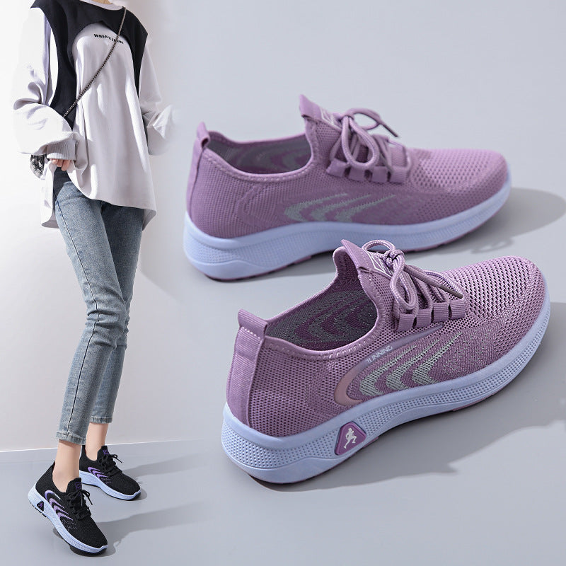 Damen atmungsaktive Laufschuhe mit flexibler Sohle und innovativem Obermaterial EB
