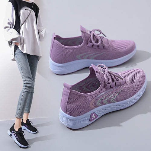 Damen atmungsaktive Laufschuhe mit flexibler Sohle und innovativem Obermaterial EB