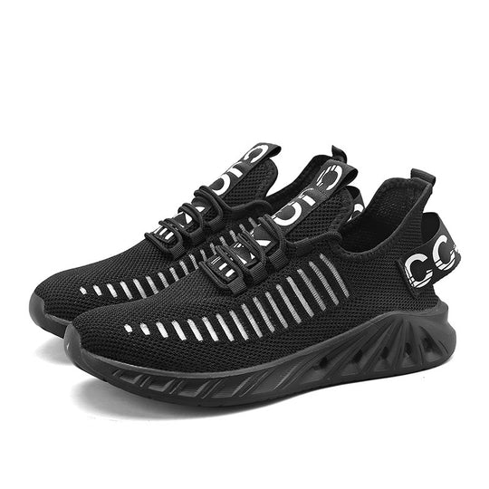 Damen Sportliche Strick-Sneakers mit Flexiblem Dämpfungssystem EB