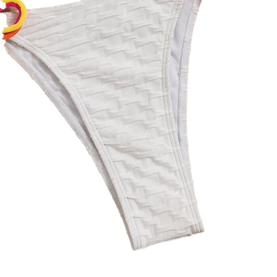 Damen Triangel-Bikini mit verspielten Bindedetails EB