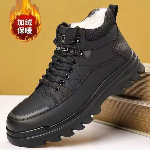 Damen gefütterte Winterstiefel mit rutschfester Sohle und modischem Design EB