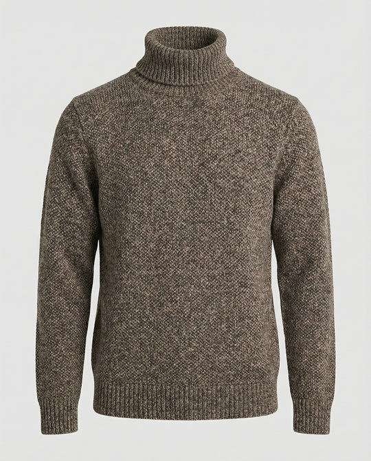 Herren Rollkragenpullover aus weicher Strickware EB