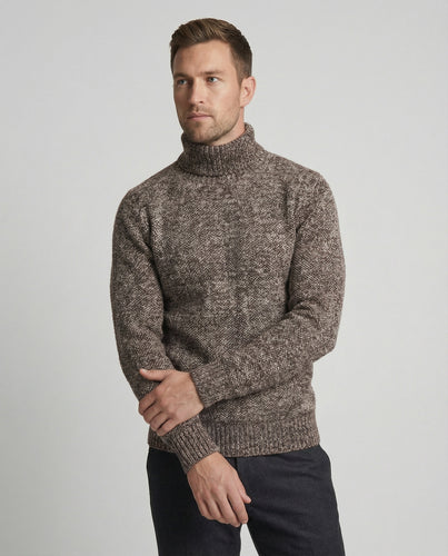 Herren Rollkragenpullover aus weicher Strickware EB