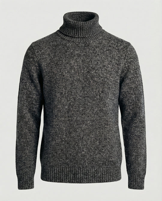 Herren Rollkragenpullover aus weicher Strickware EB