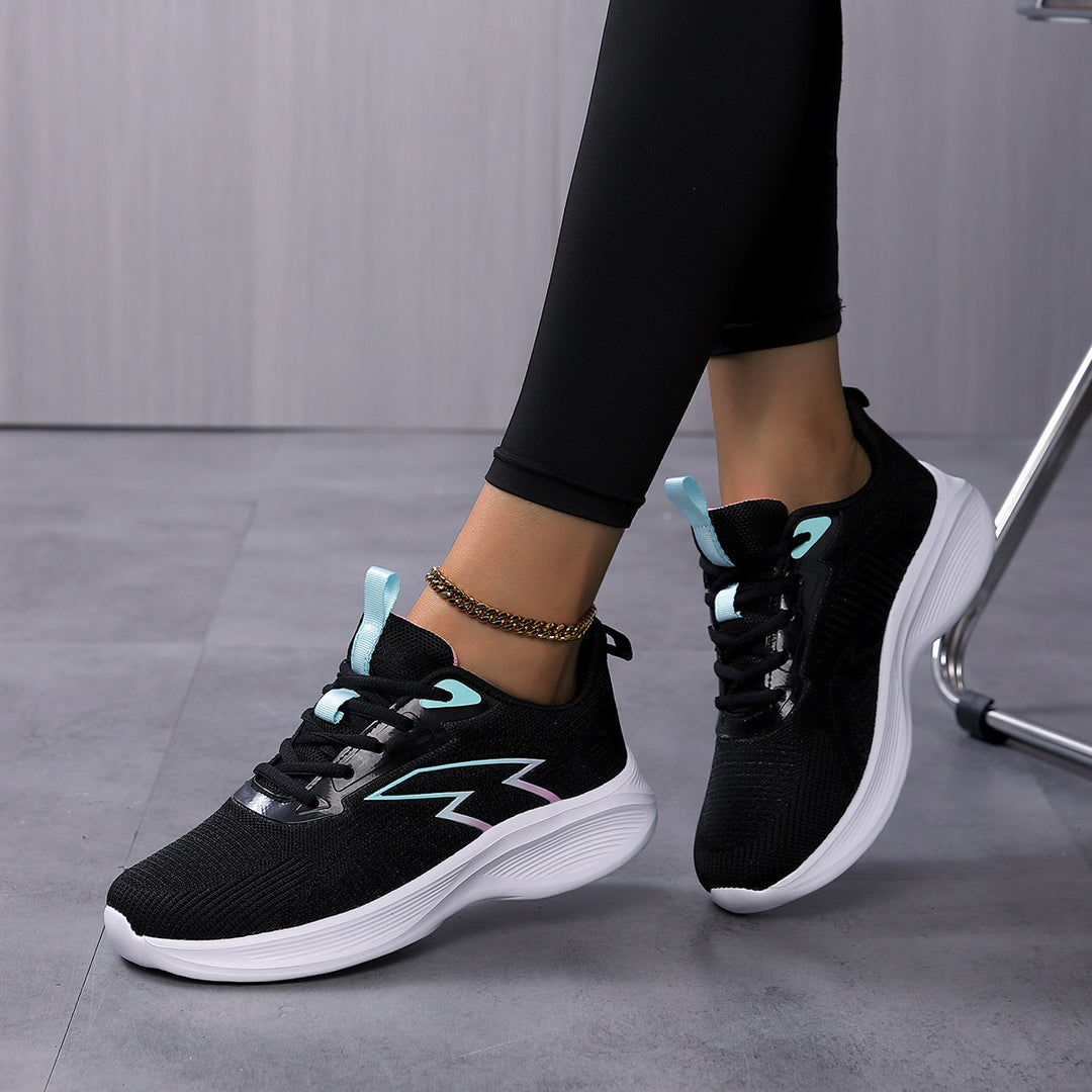 Damen Leichte Hochleistungs-Laufschuhe mit atmungsaktiver Mesh-Oberfläche und dämpfender Sohle EB