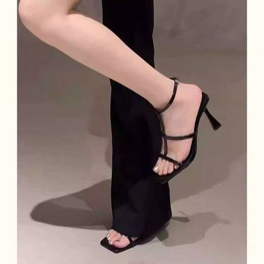 Damen stilvolle Sandalen mit verstellbarem Riemendesign EB